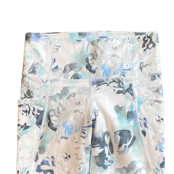 Athleta Stash Pocket Salutation Peony Floral Leggings Small - Picture 10 of 12